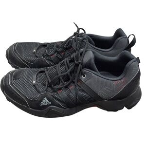 Adidas Mens AX2 Traxion Black Hiking Trail Running Shoes Black Size 9.5